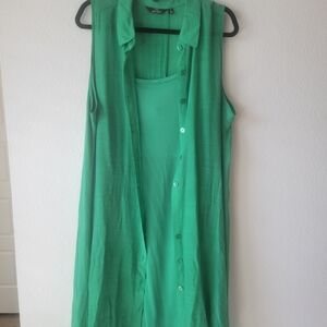 Mlle Gabrielle Vibrant Green Dress